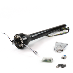 Roadster Column Black 3.5" Drop Push Button BL w/ RFID - Part Number: HEXCB3XXX035XPBL1