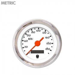 Speedo Ga. - Metric DECO XT Wht, Or Vintage Nedl, Chrom Trm Rings~Style Kit DIY - Part Number: GAR214ZMXHABAH