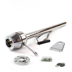 Roadster Column Stainless FLR MNT 5.5" Drop 6 Hole Push Button w/ RFID - Part Number: HEXXX1556PXX1