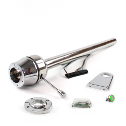 Roadster Column Stainless FLR MNT 5.5" Drop 6 Hole Push Button GN  - Part Number: HEXXX1556PGN0