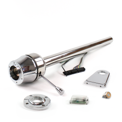 Roadster Column Stainless FLR MNT 5.5" Drop 6 Hole Push Button OR  - Part Number: HEXXX1556POR0