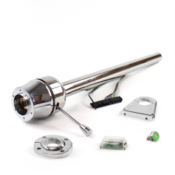 Roadster Column Stainless FLR MNT 4.5" Drop 6 Hole Push Button GN  - Part Number: HEXXX1456PGN0