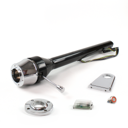 Roadster Column Black FLR MNT 5.5" Drop 6 Hole Push Button RD  - Part Number: HEXCB3XXX1556PRD0