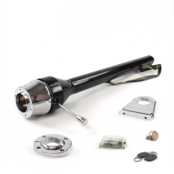 Roadster Column Black FLR MNT 4.5" Drop 6 Hole Push Button OR w/ RFID - Part Number: HEXCB3XXX1456POR1