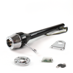 Roadster Column Black FLR MNT 4.5" Drop 6 Hole Push Button w/ RFID - Part Number: HEXCB3XXX1456PXX1