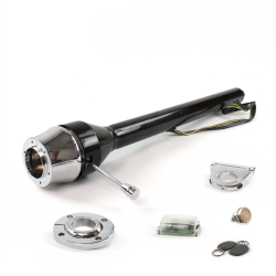 Roadster Column Black FLR MNT 2.5" Drop 6 Hole Push Button OR w/ RFID - Part Number: HEXCB3XXX1256POR1