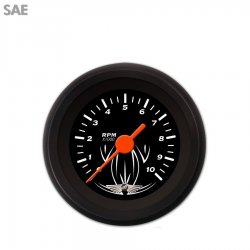 Tach Ga. w/ emblem Pinstripe Black, Or Vintage Nedl, Black Rngs~Style Kit DIY - Part Number: GAR221ZEAIACAH