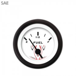 Fuel level Ga. Pinstripe White, Black Vintage Nedl, Black Rings Style Kit DIY - Part Number: GAR222ZEXKACAC