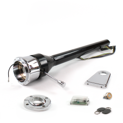 Roadster Column Black FLR MNT 5.5" Drop 9 Hole Push Button OR w/ RFID - Part Number: HEXCB3XXX1559POR1