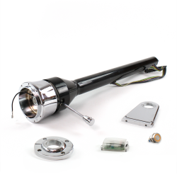 Roadster Column Black FLR MNT 5.5" Drop 9 Hole Push Button OR  - Part Number: HEXCB3XXX1559POR0