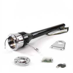 Roadster Column Black FLR MNT 4.5" Drop 9 Hole Push Button w/ RFID - Part Number: HEXCB3XXX1459PXX1