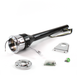 Roadster Column Black FLR MNT 4.5" Drop 9 Hole Push Button GN  - Part Number: HEXCB3XXX1459PGN0