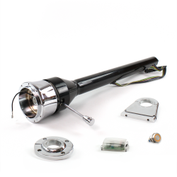 Roadster Column Black FLR MNT 4.5" Drop 9 Hole Push Button OR  - Part Number: HEXCB3XXX1459POR0