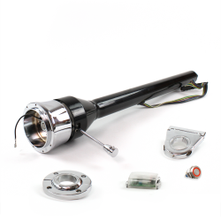 Roadster Column Black FLR MNT 3.5" Drop 9 Hole Push Button RD  - Part Number: HEXCB3XXX1359PRD0