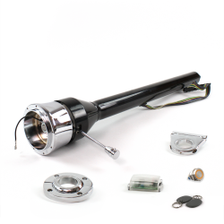 Roadster Column Black FLR MNT 2.5" Drop 9 Hole Push Button OR w/ RFID - Part Number: HEXCB3XXX1259POR1