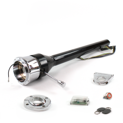 Roadster Column Black FLR MNT 2.5" Drop 9 Hole Push Button RD w/ RFID - Part Number: HEXCB3XXX1259PRD1