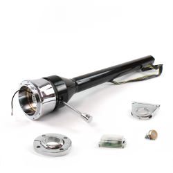 Roadster Column Black FLR MNT 2.5" Drop 9 Hole Push Button OR  - Part Number: HEXCB3XXX1259POR0