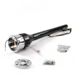 Roadster Column Black FLR MNT 2.5" Drop 9 Hole Push Button  - Part Number: HEXCB3XXX1259PXX0