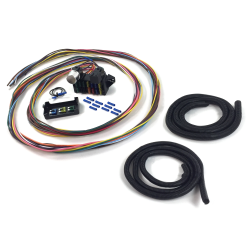 KIC 12 Fuse 12v Conversion Wire Harness  30 1930 Model A Sedan - Tudor, Fordor, Standard, Deluxe, A-400, Murray, Briggs - Part Number: KICA33424