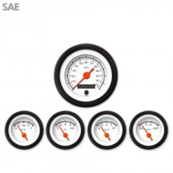 5 Ga. Set - SAE Comp White, Org Vintage Needles, Black Trim Rings Style Kit DIY - Part Number: GAR228ZEXQACAH