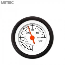 Turbo Ga. - Metric Comp Wht, Org Vintage Needles, Black Trim Rings Style Kit DIY - Part Number: GAR228ZMXMACAH