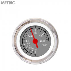 Turbo Ga. - Metric Comp Grey, Rd Vintage Nedl, Chrome Trm Rings Style Kit DIY - Part Number: GAR229ZMXMABAE