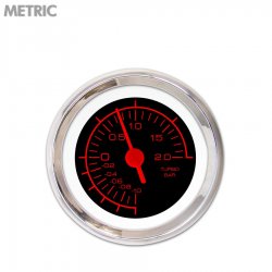 Turbo Ga. - Metric Comp Rd Txt, Black, Rd Vintage Nedl, Chrom Trm Rngs~ Kit DIY - Part Number: GAR230ZMXMABAE