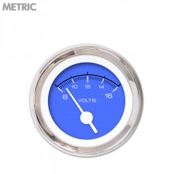 Volt Ga. - Metric Comp Black, Wht Vintage Nedl, Chrome Trm Rings Style Kit DIY - Part Number: GAR232ZMXNABAD