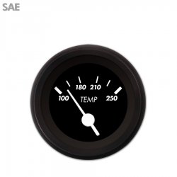 Water Temp Ga. SAE Marker Black, White Vintage Nedl, Black Rings~Style Kit DIY - Part Number: GAR233ZEXLACAD