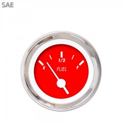 Fuel level Ga. - Marker Rd, Wht Vintage Nedl, Chrome Trm Rings Style Kit DIY - Part Number: GAR235ZEXKABAD