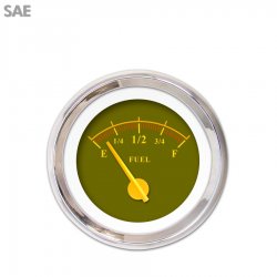 Fuel level Ga. - Omega Olive, Yellow Mod Nedl, Chrome Trm Rings Style Kit DIY - Part Number: GAR241ZEXKABCI