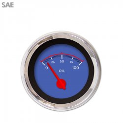 Oil Pressure Ga. - SAE VX Black, Rd Mod Needles, Chrome Trm Rings Style Kit DIY - Part Number: GAR246ZEXJABCE