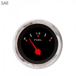 Fuel level Ga. - Pegged Black, Rd Mod Needles, Chrome Trim Rings Style Kit DIY - Part Number: GAR251ZEXKABCE