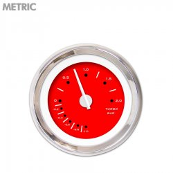 Turbo Ga. - Metric Pegged Rd, Wht Mod Needles, Chrome Trm Rings Style Kit DIY - Part Number: GAR256ZMXMABCD