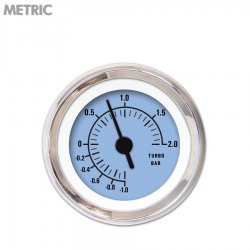 Turbo Ga. Metric Rider Black, Black Vintage Nedl, Chrome Rings~Style Kit DIY - Part Number: GAR257ZMXMABAC