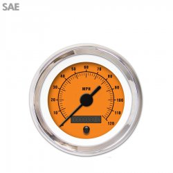 Speedo Ga. - SAE Rider Or, Black Vintage Nedl, Chrome Trm Rings Style Kit DIY - Part Number: GAR260ZEXHABAC