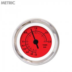 Turbo Ga. - Metric Rider Rd, Black Vintage Nedl, Chrome Trm Rings Style Kit DIY - Part Number: GAR261ZMXMABAC