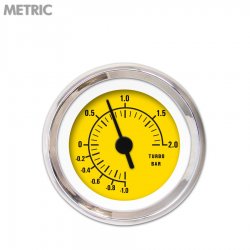 Turbo Ga. Metric Rider Yellow, Black Vintage Nedl, Chrom Trm Rings~Style Kit DIY - Part Number: GAR262ZMXMABAC