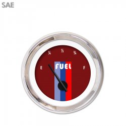 Fuel level Ga. - Vintage Autobahn Rd, Black Mod Nedl, Chrom Trm Rings~Style Kit - Part Number: GAR267ZEXKABCC
