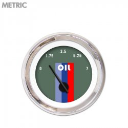 Oil Pres Ga. - Metric Vintage Autobahn Ash, Black Mod Nedl, Chrom Trm Rngs~ Kit - Part Number: GAR268ZMXJABCC