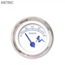 V Ga. Metric Mudflap Black Txt, White, Black Mod Nedl, Chrom Rngs~Style Kit DIY - Part Number: GAR270ZMXNABCF