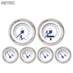 6 Ga. Set Metric Mudflap Black Txt, White, Black Mod Nedl, Chrom Rngs~ Kit DIY - Part Number: GAR270ZMXRABCF