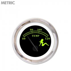 H2O Temp Ga. Metric Mudflap Gn Txt, Black, Black Mod Nedl, Chrom Rngs~ Kit DIY - Part Number: GAR271ZMXLABCC