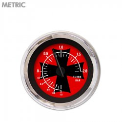 Turbo Ga. Metric Iron Cross Rd, Black Mod Nedl, Chrome Trm Rings~Style Kit DIY - Part Number: GAR275ZMXMABCC