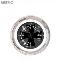 Turbo Ga. Metric Iron Cross Ash, Black Mod Nedl, Chrome Trm Rings~Style Kit DIY - Part Number: GAR278ZMXMABCC