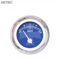 Volt Ga. - Metric Iron Cross Black, Wht Mod Nedl, Chrome Trm Rings~Style Kit DIY - Part Number: GAR279ZMXNABCD