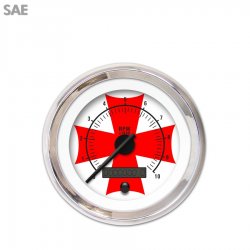 Speedo Ga. SAE Iron Cross White Rd Cross, Black Mod Nedl, Chrom Rngs~ Kit DIY - Part Number: GAR281ZEXHABCC