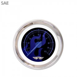 Tach w/ebm-Ghost Flame Black Black Flame, Black Mod Nedl, Chrom Rngs~ Kit DIY - Part Number: GAR283ZEAIABCF