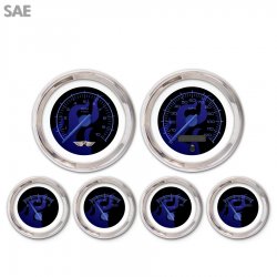 6 Set w/ebm-SAE Ghst Flame Black Black Flame, Black Mod Nedl, Chrom Rngs~Kit - Part Number: GAR283ZEARABCF