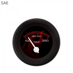 H2O Temp Ga. SAE Ghost Flame Black Rd Flame, White Mod Nedl, Black Rngs~Kit DIY - Part Number: GAR286ZEXLACCD